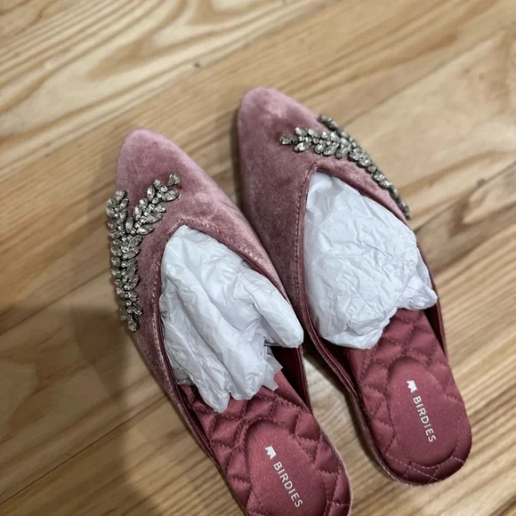 Birdies The Swan Raspberry Slippers - UNWORN - Picture 2 of 4